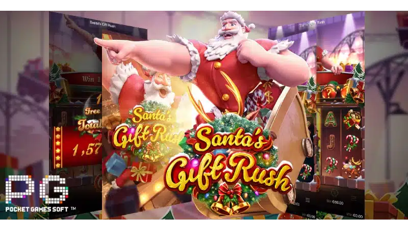 รีวิวสล็อตโดย pgbet24h ในเกม Santa Gift Rush